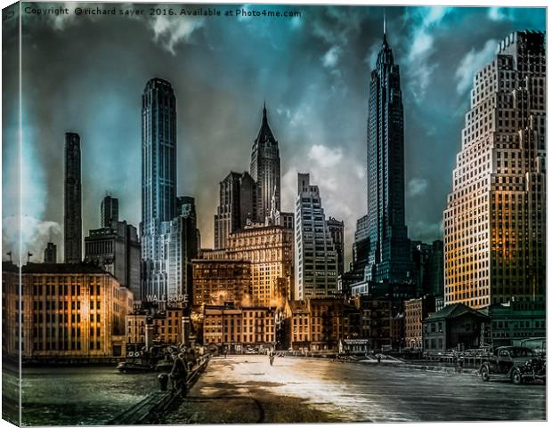Old New York Canvas Print by richard sayer