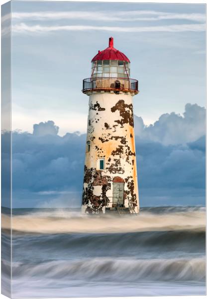 "Talacre Lighthouse" Canvas Print by raymond mcbride