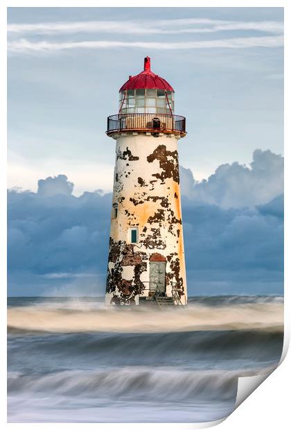"Talacre Lighthouse" Print by raymond mcbride