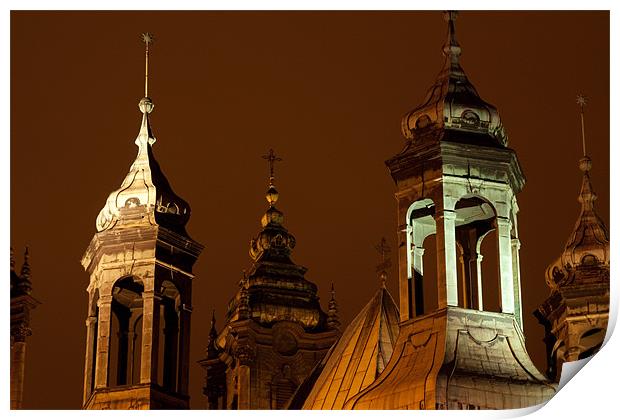 Bell Towers Print by John Pipes