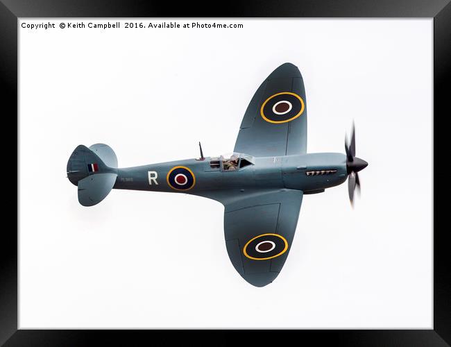 Spitfire PL965 Framed Print by Keith Campbell