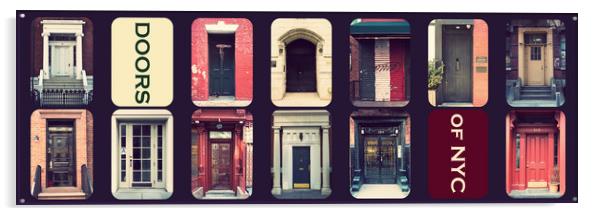 Doors of NYC Acrylic by Chris Owen