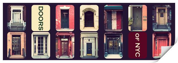 Doors of NYC Print by Chris Owen
