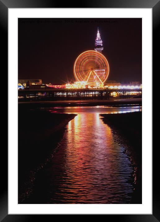 SPINNIG WHEEL Framed Mounted Print by andrew saxton