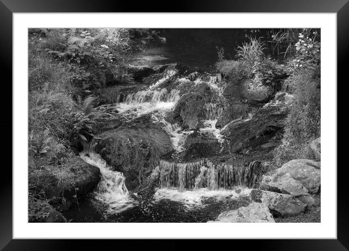 Tumbling Water Framed Mounted Print by Phil Moore