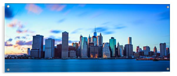 Manhattan Skyline Acrylic by Chris Owen