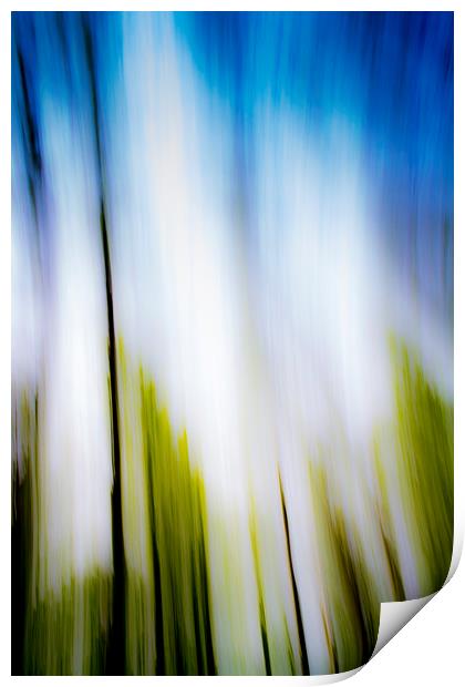 Abstraction Of Motion Blur Print by David Pyatt