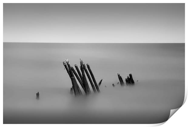 Old jetty Print by Andrew chittock