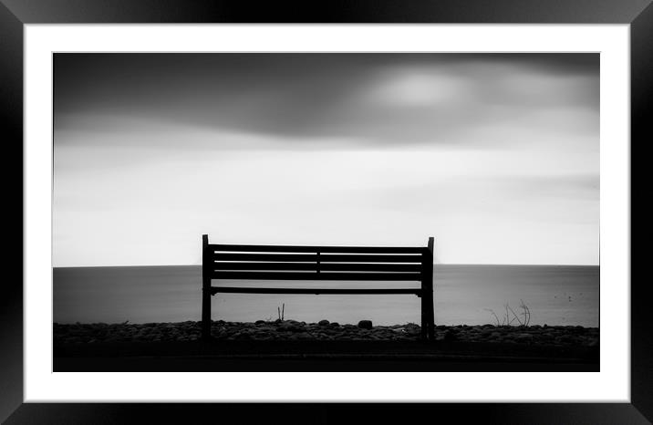 Bench Framed Mounted Print by Andrew chittock