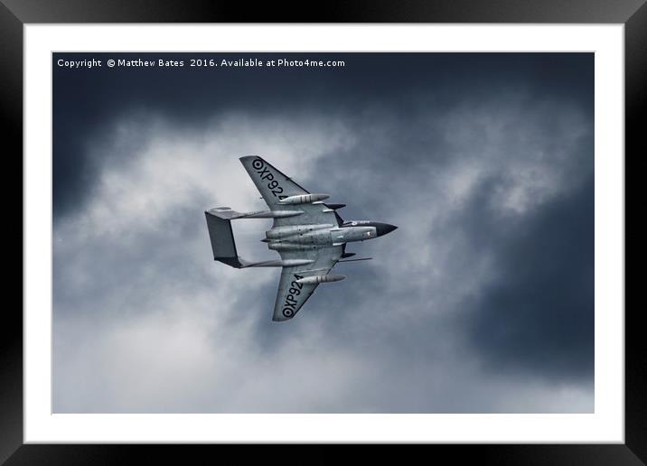 Sea Vixen Framed Mounted Print by Matthew Bates