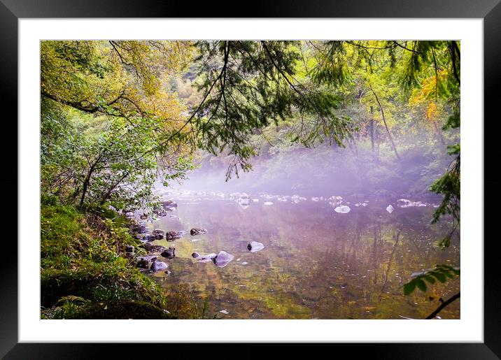Misty Waters Framed Mounted Print by Ellie Rose