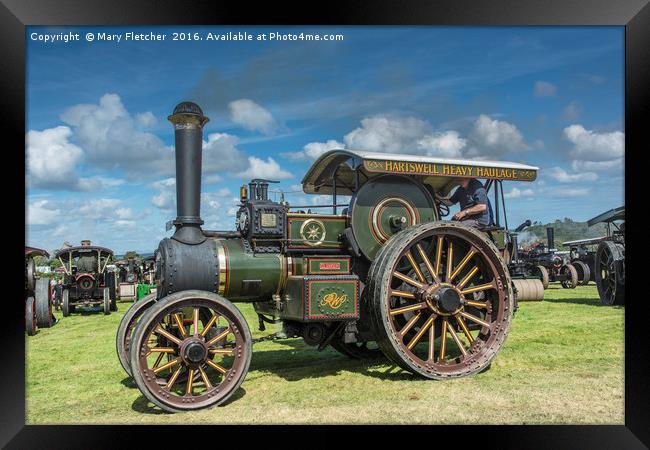 Traction Engine Framed Print by Mary Fletcher