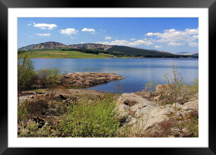 Chatteringshaws Loch    Framed Mounted Print by David Chennell