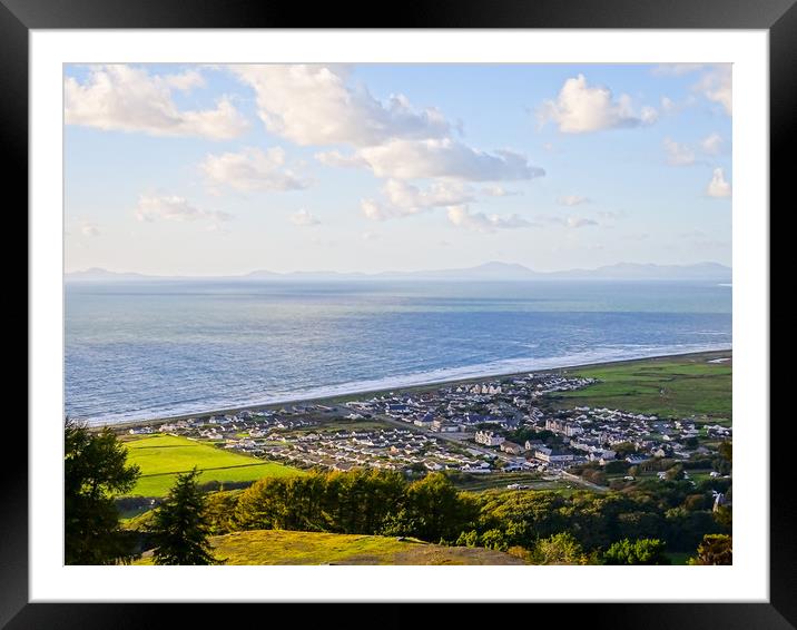 Fairbourne Sea View Framed Mounted Print by Ellie Rose