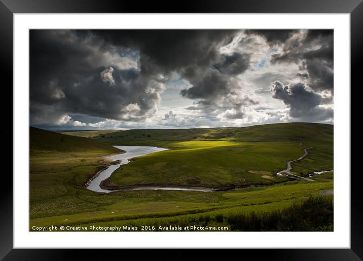 Cwmystwyth Lead Mines Framed Mounted Print by Creative Photography Wales