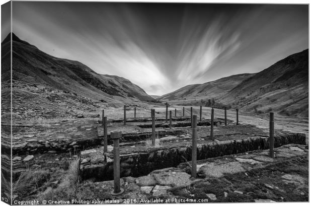 Cwmystwyth Lead Mines Canvas Print by Creative Photography Wales