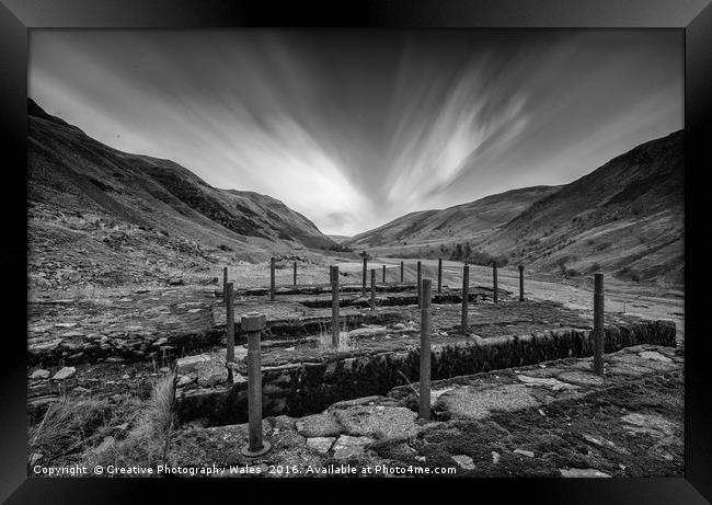 Cwmystwyth Lead Mines Framed Print by Creative Photography Wales