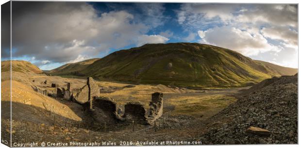 Cwmystwyth Lead Mines Canvas Print by Creative Photography Wales
