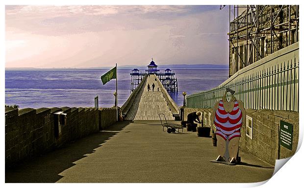 The Pier at Clevedon Print by Rob Hawkins
