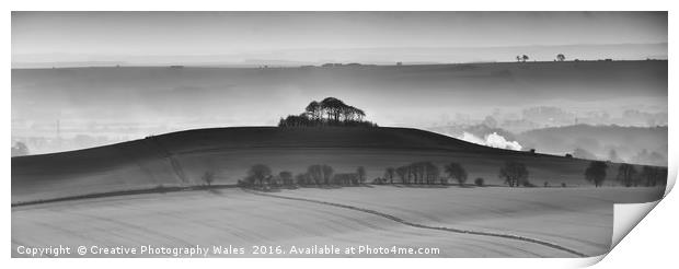 Pewsey Vale, Wiltshire landscape Print by Creative Photography Wales