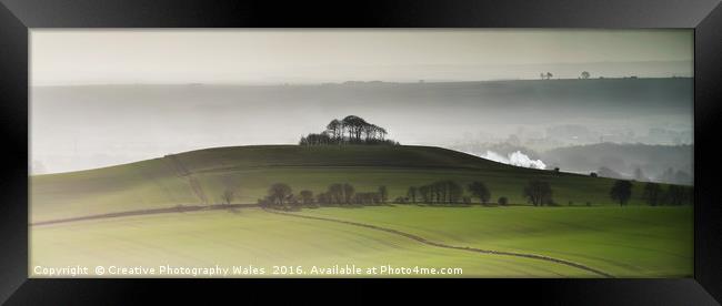Pewsey Vale, Wiltshire landscape Framed Print by Creative Photography Wales