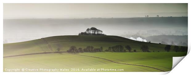 Pewsey Vale, Wiltshire landscape Print by Creative Photography Wales