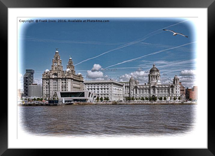 Liverpool's Iconic "Three Graces" Framed Mounted Print by Frank Irwin