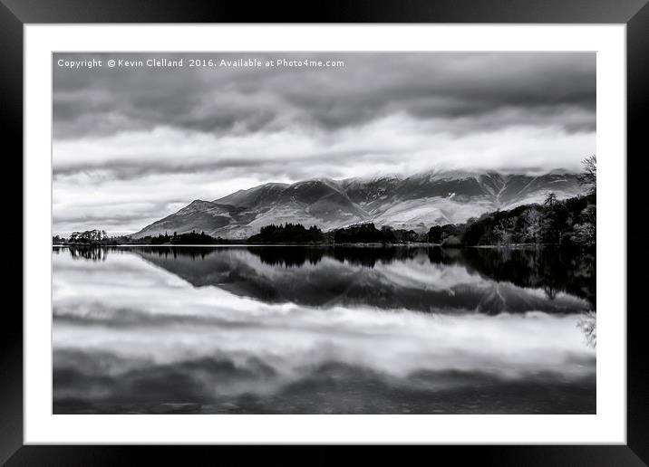 DerwentWater Framed Mounted Print by Kevin Clelland