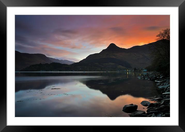 Pap of Glencoe Reflected   Framed Mounted Print by Andrew Ray