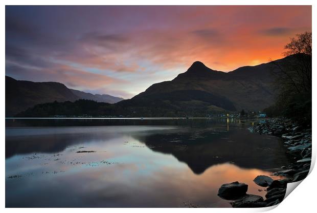 Pap of Glencoe Reflected   Print by Andrew Ray