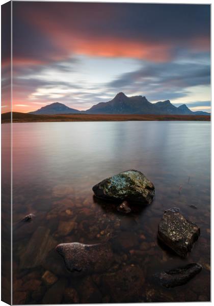 Sunrise over Ben Loyal Canvas Print by Andrew Ray