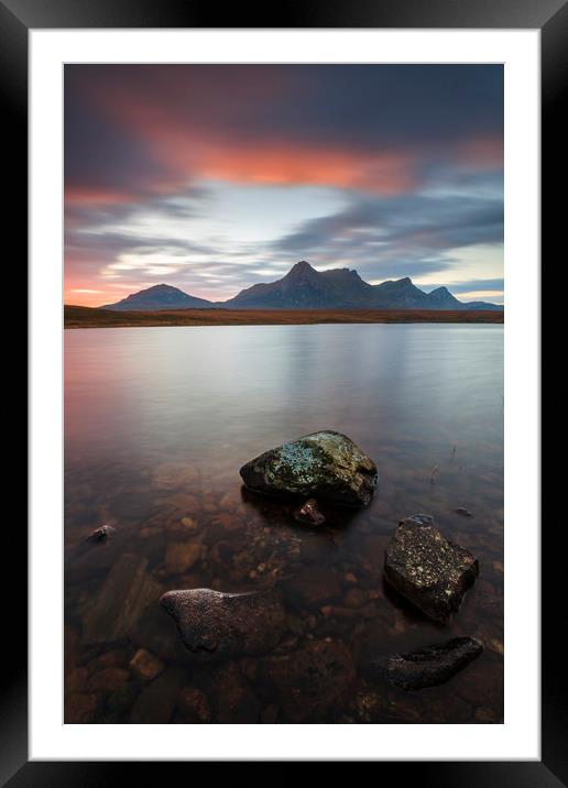 Sunrise over Ben Loyal Framed Mounted Print by Andrew Ray