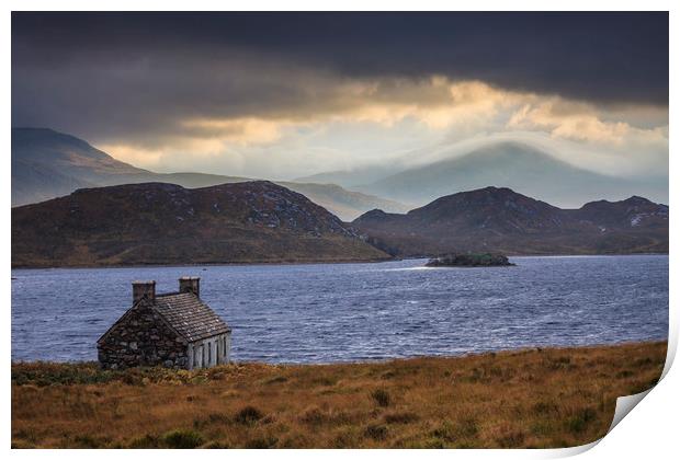 Abandoned Building (Loch Stack) Print by Andrew Ray