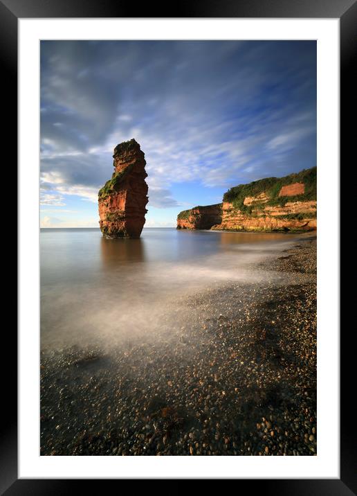 Sea Stack at Ladram Bay Framed Mounted Print by Andrew Ray