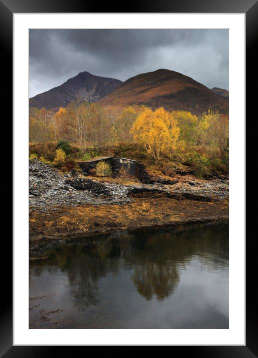 Slate Huts at Ballachulish Framed Mounted Print by Andrew Ray