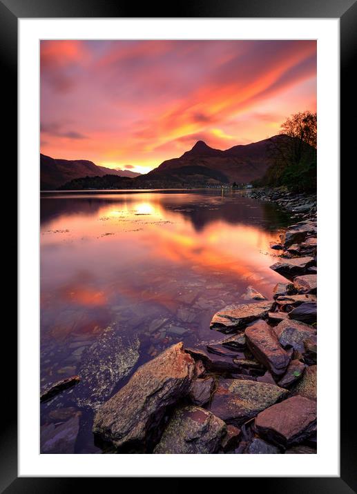 Sunrise Reflections Loch Leven Framed Mounted Print by Andrew Ray