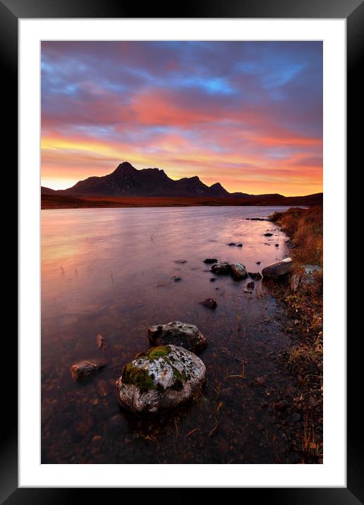 Towards Sunrise (Loch Hakel Framed Mounted Print by Andrew Ray