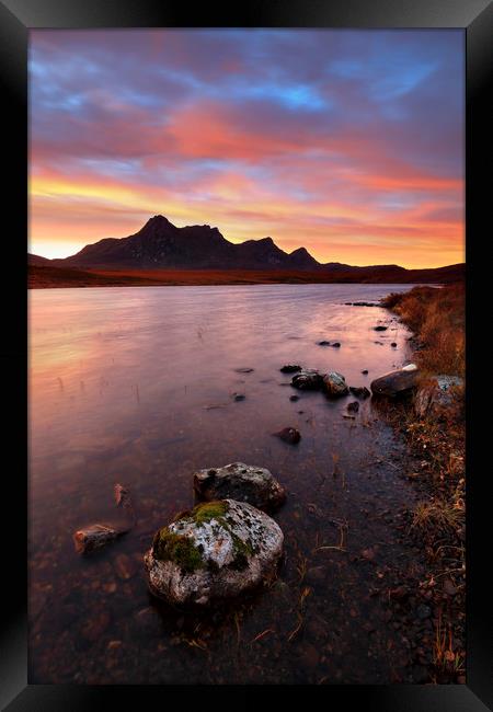 Towards Sunrise (Loch Hakel Framed Print by Andrew Ray