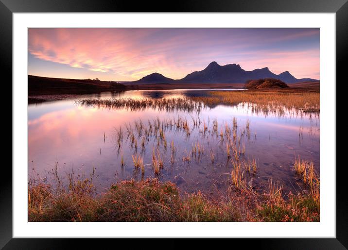 Reeds on Loch Hakel.tif Framed Mounted Print by Andrew Ray