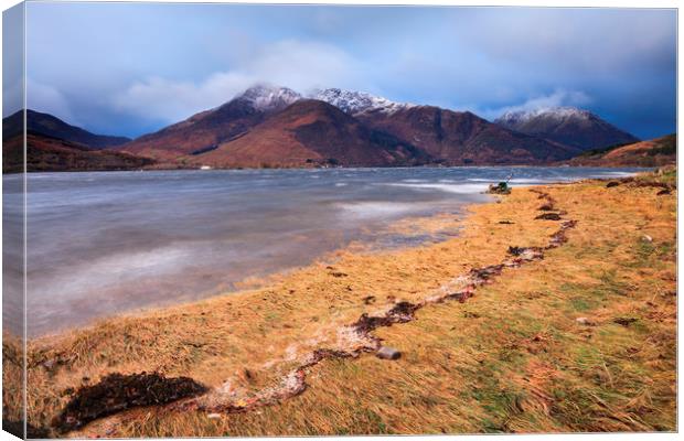 Stormy Morning (Loch Leven) Canvas Print by Andrew Ray