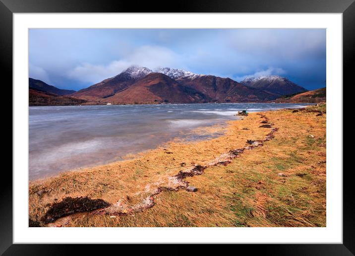 Stormy Morning (Loch Leven) Framed Mounted Print by Andrew Ray