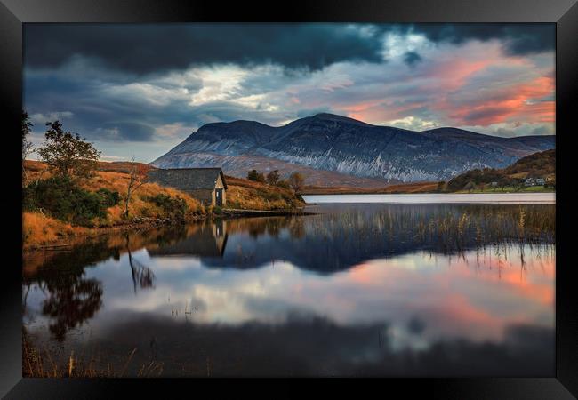 Loch Stack Sunrise Framed Print by Andrew Ray
