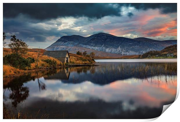 Loch Stack Sunrise Print by Andrew Ray