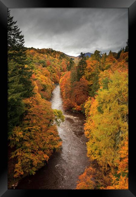Autumn Colour (River Garry Framed Print by Andrew Ray