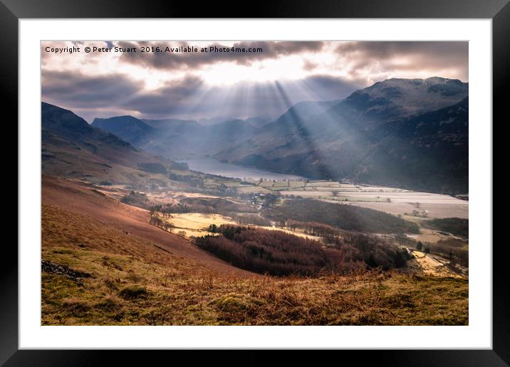 Buttermere Lake District Framed Mounted Print by Peter Stuart