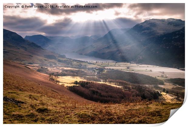 Buttermere Lake District Print by Peter Stuart