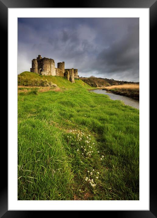 Kidwelly Castle Framed Mounted Print by Andrew Ray