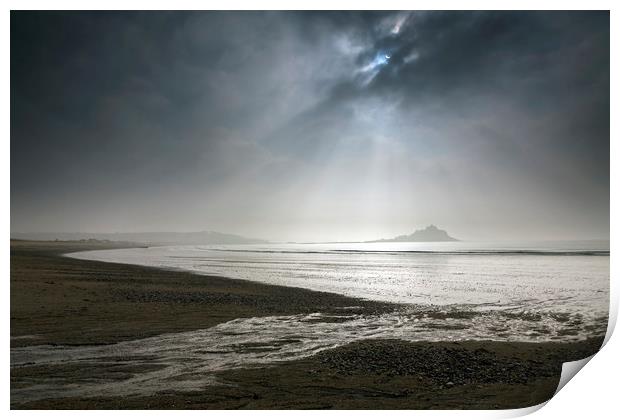 Partial Eclipse (St Michael's Mount) Print by Andrew Ray