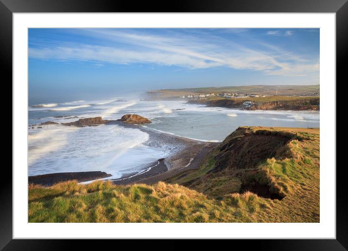 Cliff View (Bude) Framed Mounted Print by Andrew Ray