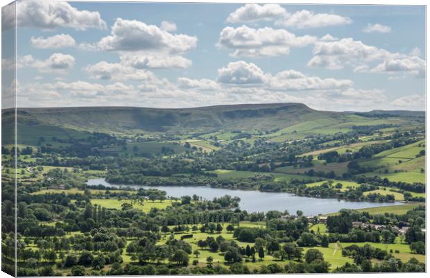 Coombs reservoir, Derbyshire Canvas Print by Andrew Kearton